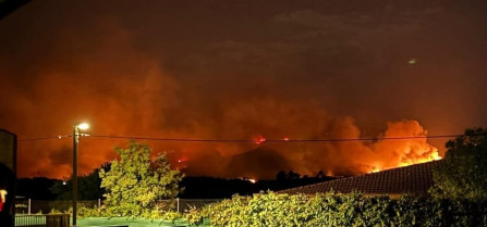 Los incendios del norte de Cáceres obligan a cortar la autovía A-66 y la N-630