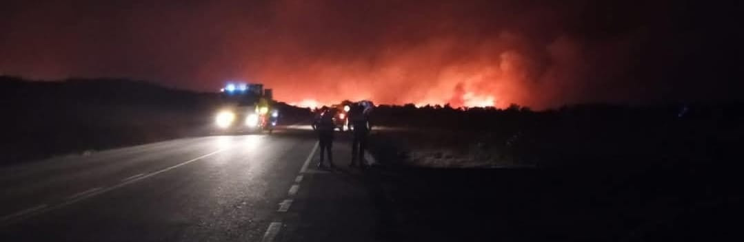 Fuego autovia a 66 y n 630 jarilla cabezabellosa