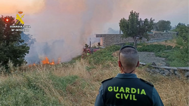 La mano del hombre está detrás de los incendios de Cuacos, Aliseda y Casar de Cáceres