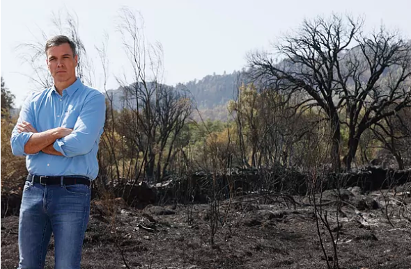 Sánchez visita este martes el Puesto de Mando Avanzado del incendio de Jarilla