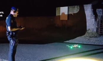 Drones de la Guardia Civil refuerzan la lucha contra los incendios en Extremadura