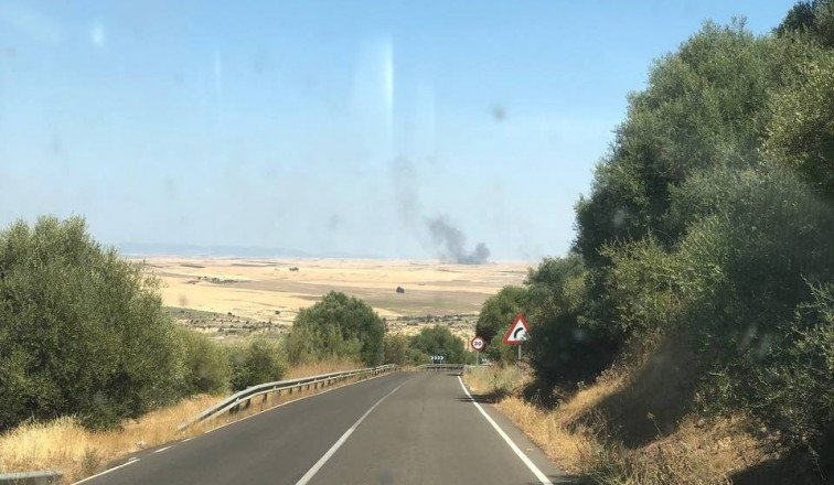 Activado el nivel 1 de peligrosidad por un incendio forestal en Campanario