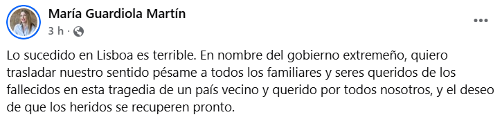 Post facebook Maru00eda guaridola