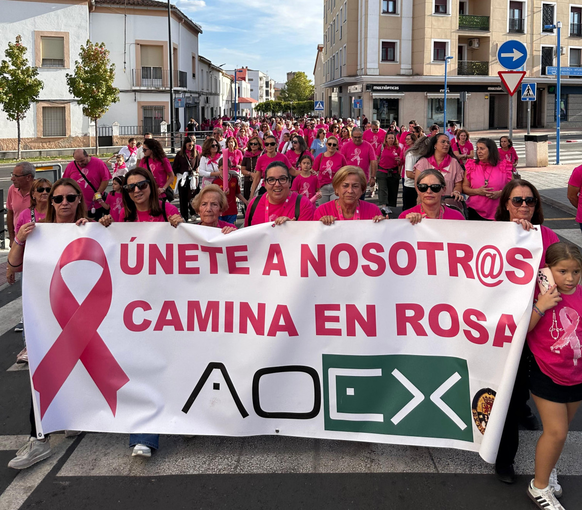 Marcha rosa, Coria,