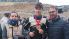 Eljas se vuelca con el joven piloto Rodrigo Domínguez en una ruta motera solidaria