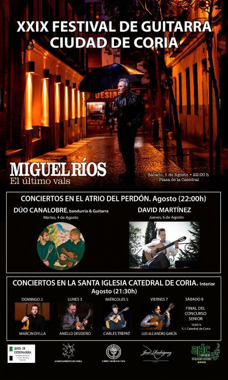 Cartel festival guitarra coria