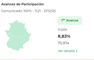 Elecciones en Extremadura 2025: el 8,8% del censo ya ha votado a las 11:00 horas