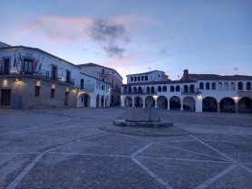 La Plaza Mayor de Garrovillas de Alconétar