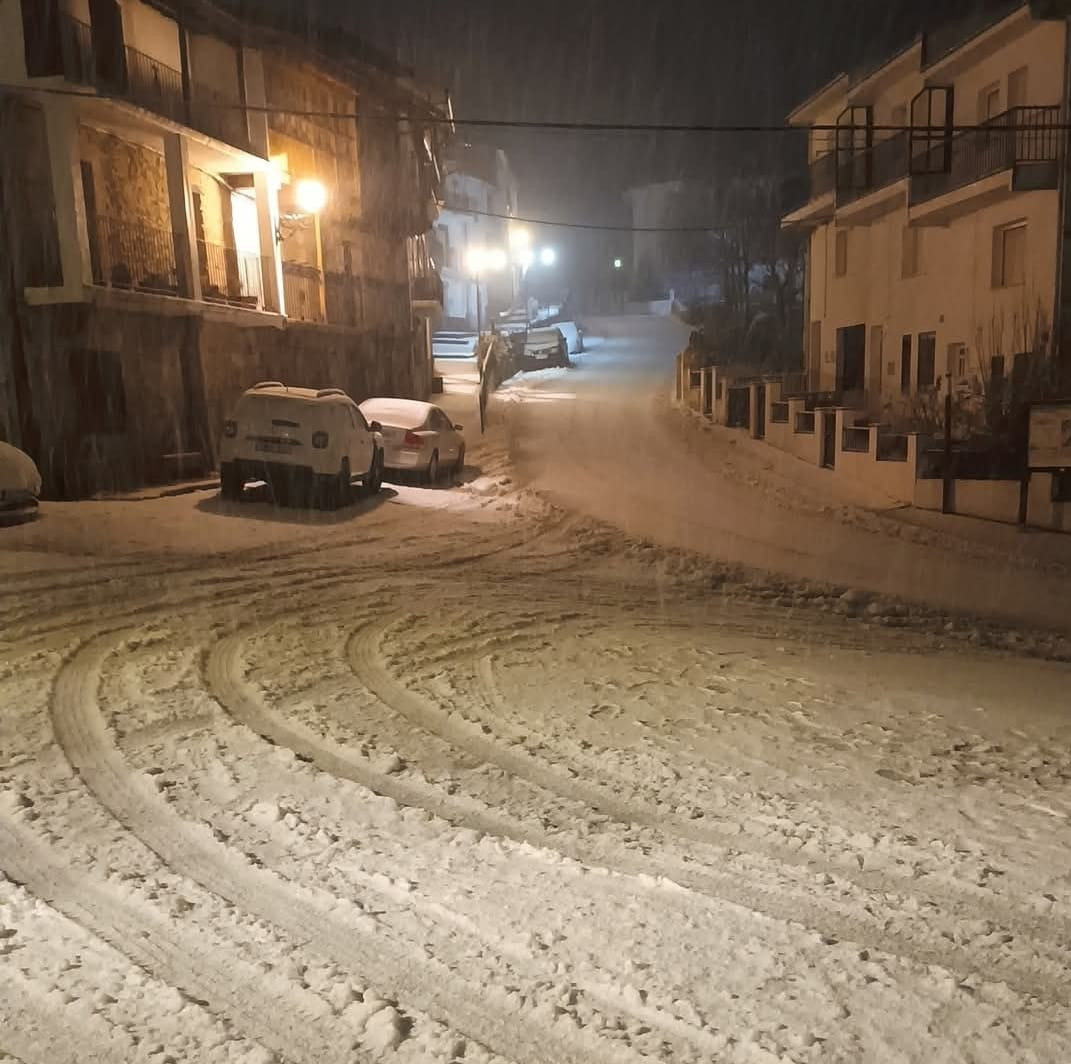 Nieve en la garganta