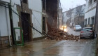 El temporal derrumba parte del edificio de las Monjas en Aldeanueva de la Vera