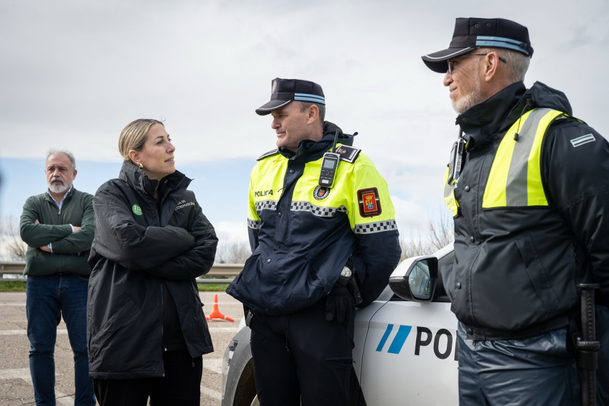 Maria guardiola en coria policia