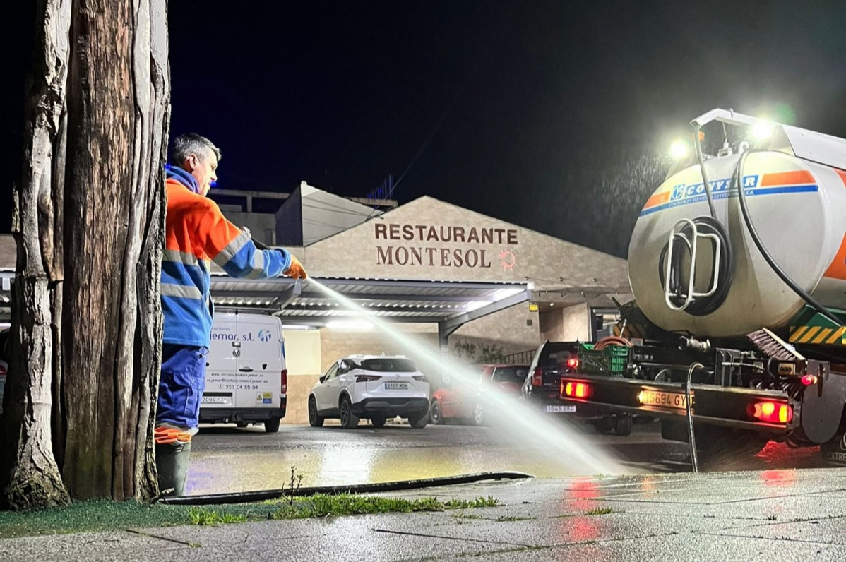 Labores de limpieza en las zonas afectadas por las lluvias Coria 2