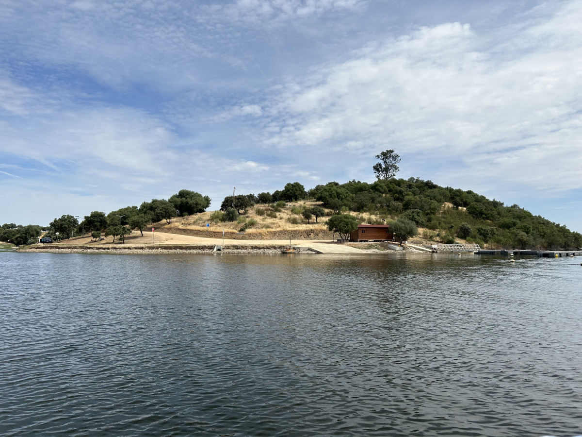 Playa de la dehesa en Cheles. JUNTA EXTREMADURA