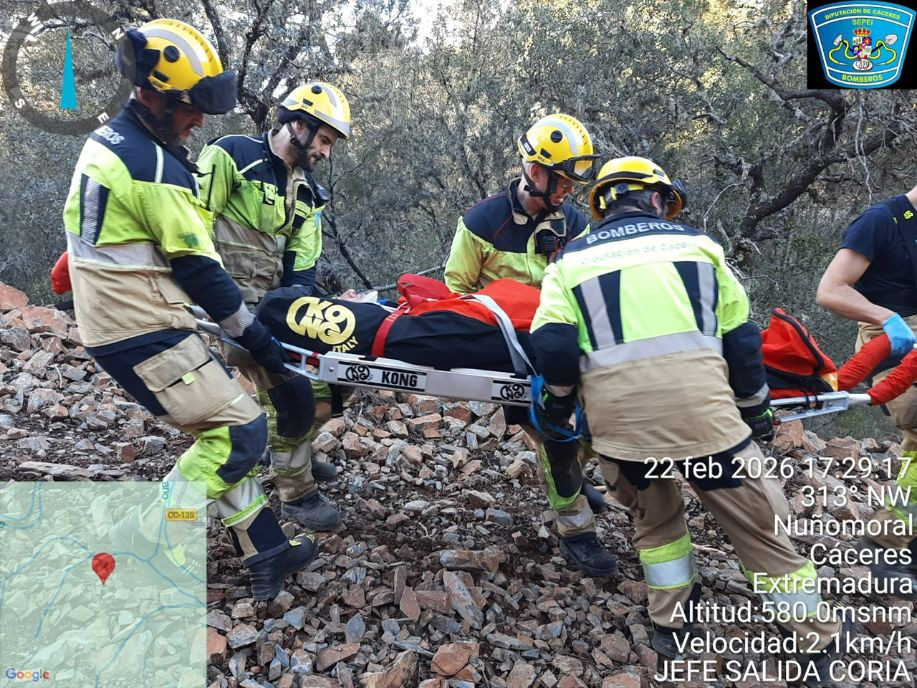Rescate, bomberos, Las Hurdes, e