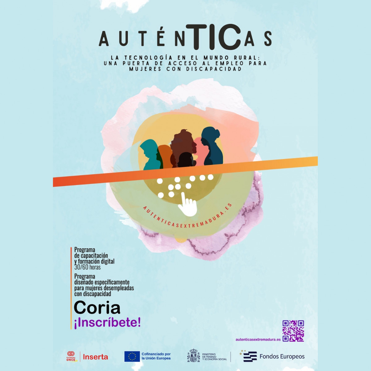 Programa Auténticas llega a Coria para impulsar la formación digital de mujeres con discapacidad en el ámbito rural