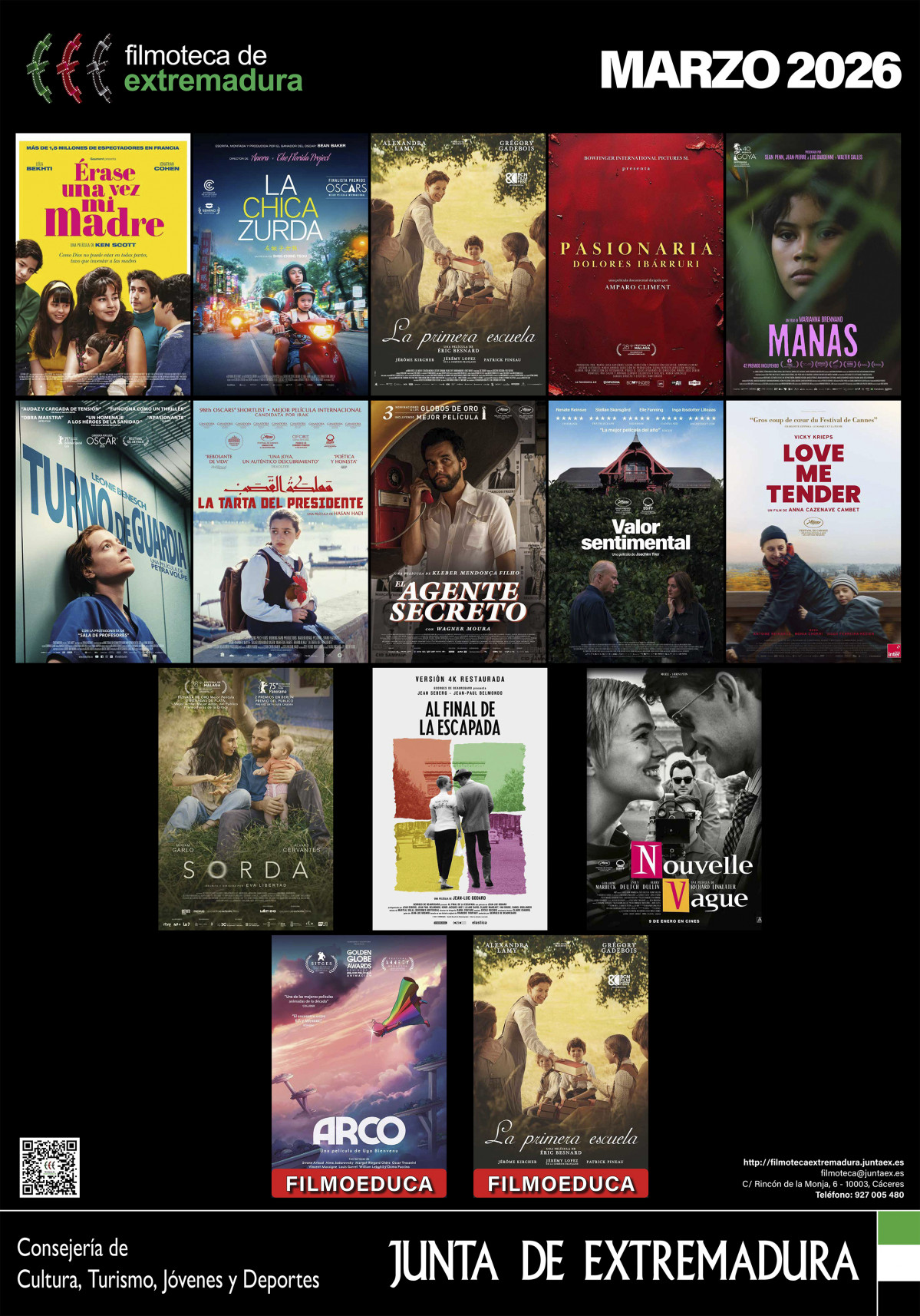 26 feb Filmoteca Extremadura