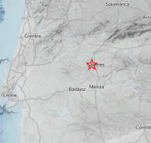 Registrado un pequeño seísmo en la provincia de Cáceres