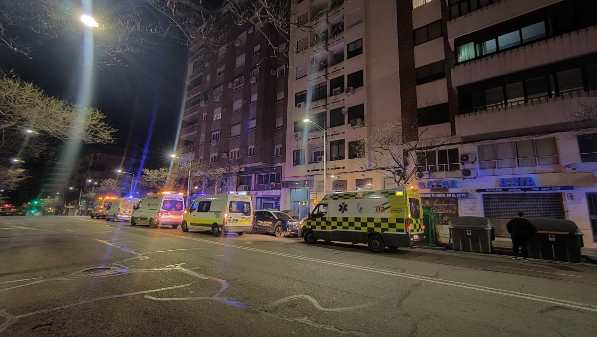 Incendio badajoz ambulancias