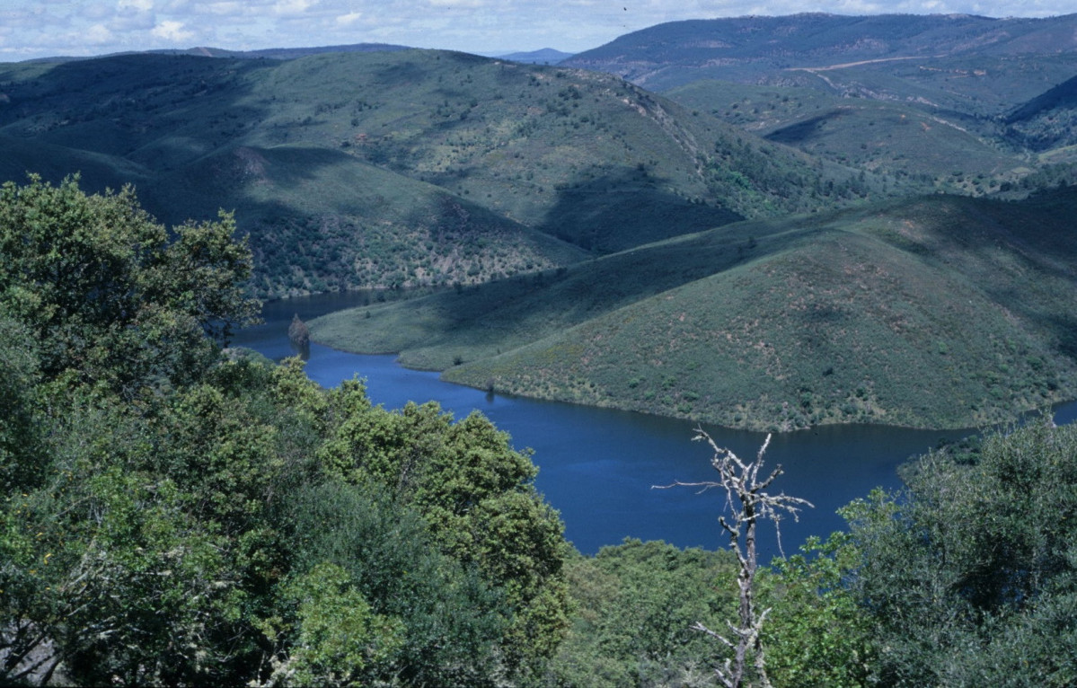 Vista del rio Tajo en Monfrague