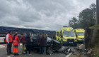 Tres heridos, dos de ellos graves, en un accidente en la N‑435