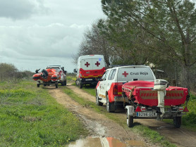 Rescatado un hombre que cayó al río Guadiana a su paso por Badajoz