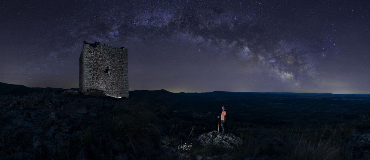 Via Lactea sobre la Almenara recorte