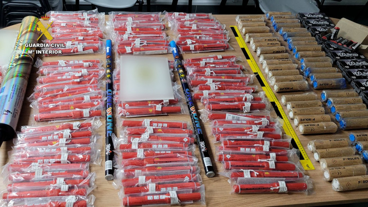 Detenidos dos aficionados de la Real Sociedad por lanzamiento de bengalas en la A-66