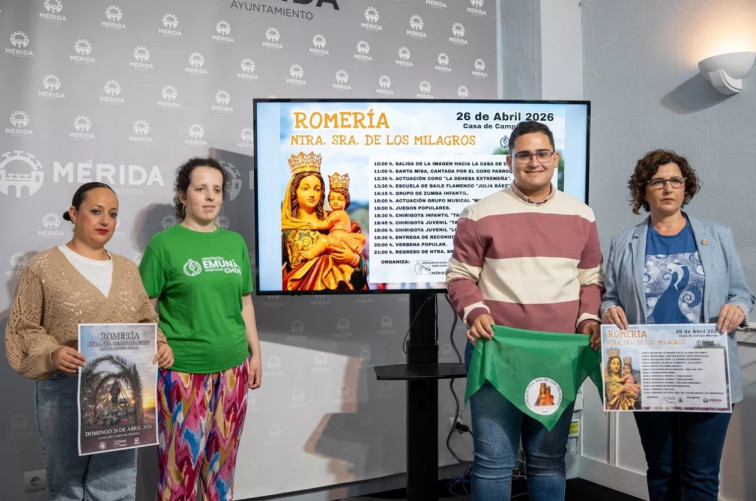 Romería en la Casa de Campo de Mérida en honor a Nuestra Señora de los Milagros