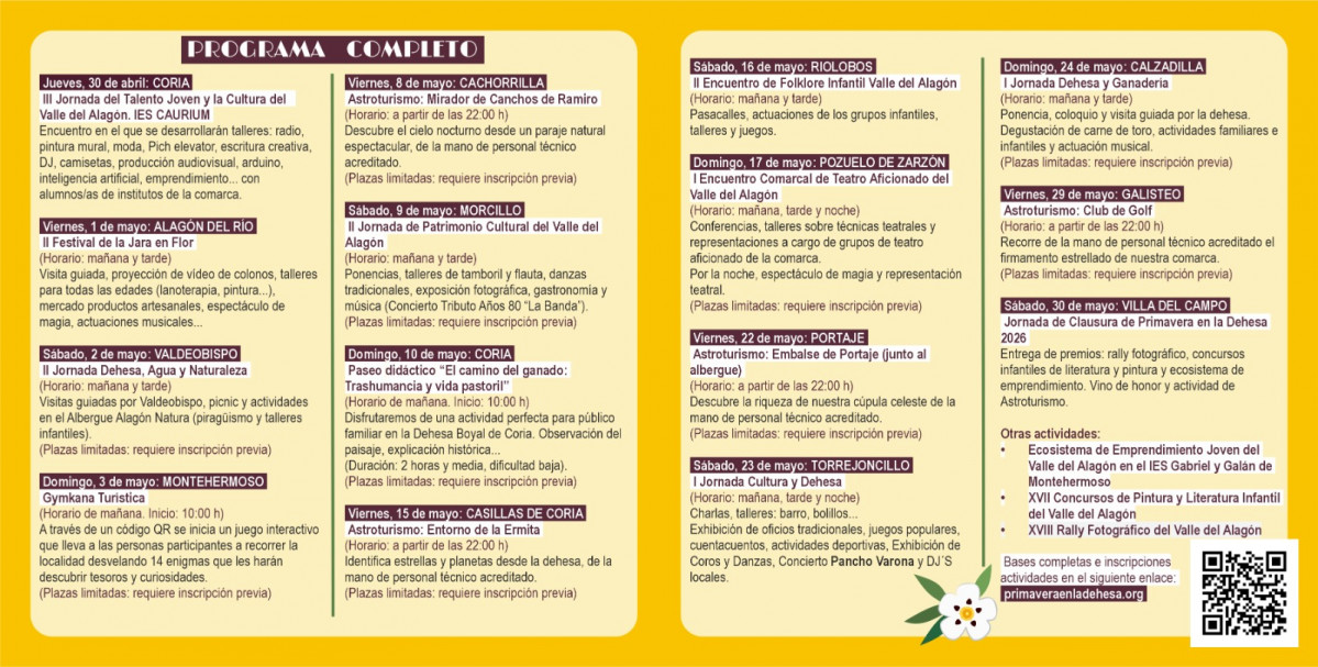 Primavera en la Dehesa 2026 programa1