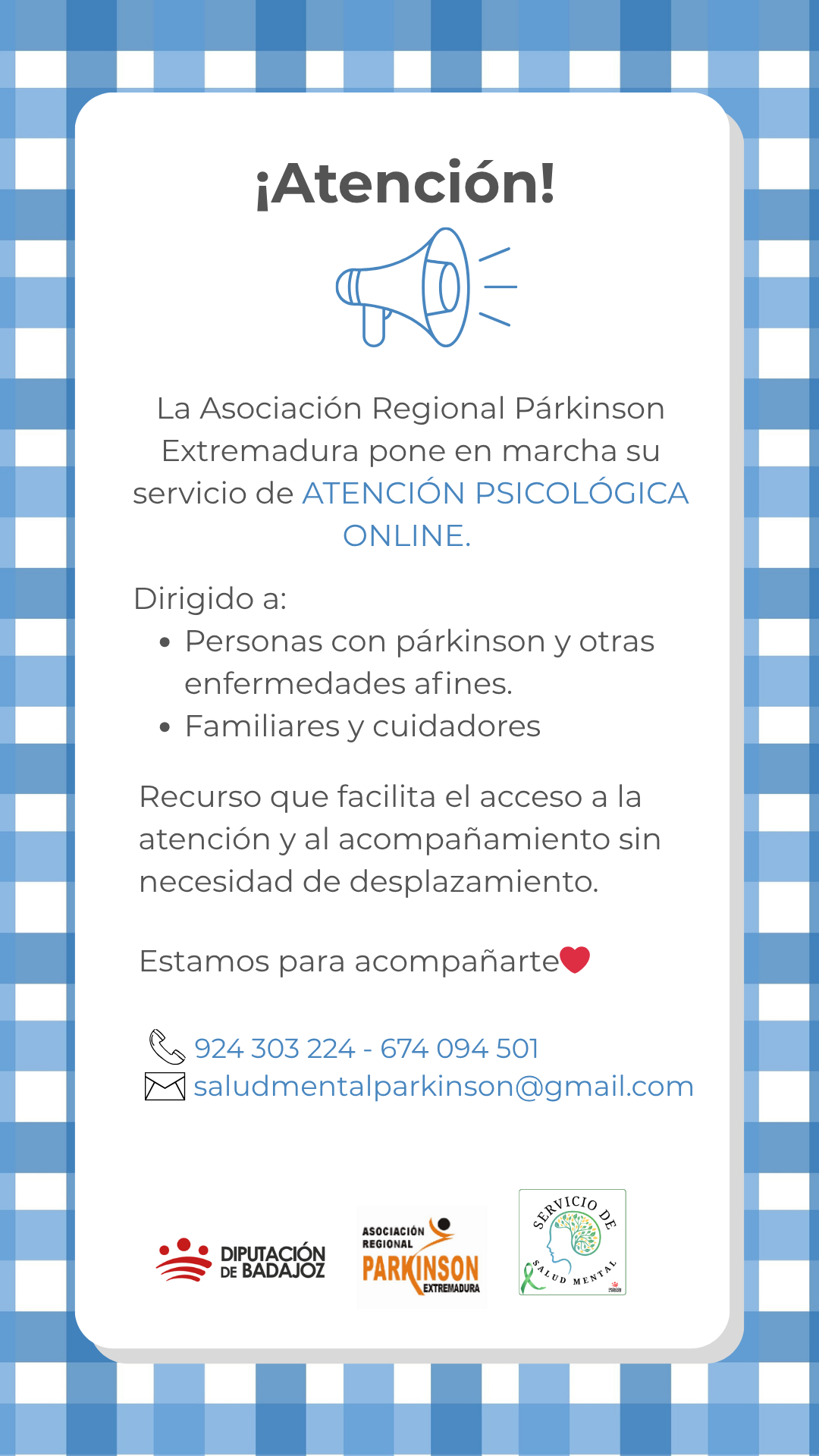 Cartel servicio atenciu00f3n online