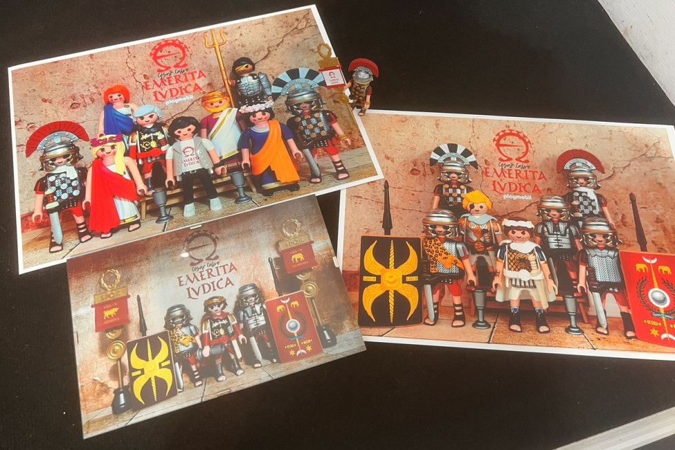 El pasado romano de Mérida, en Playmobil: así se promociona Emerita Lvdica