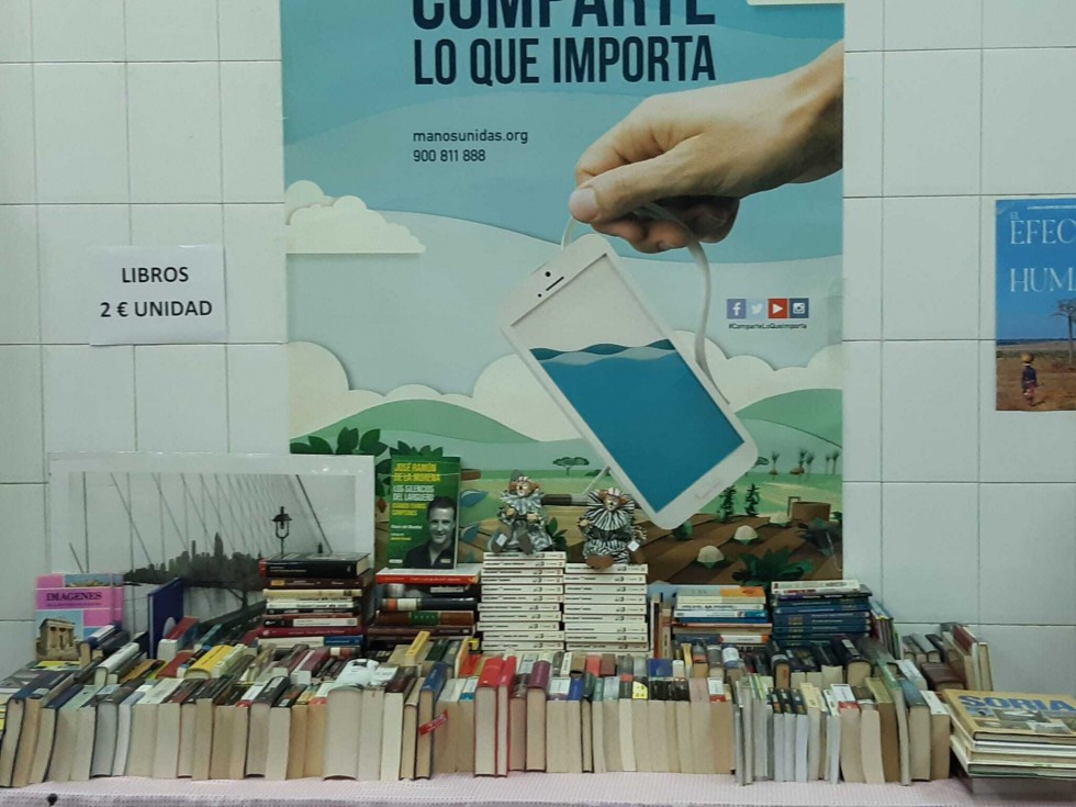 Libros contra la pobreza: Manos Unidas realizará un rastrillo solidario en Cáceres