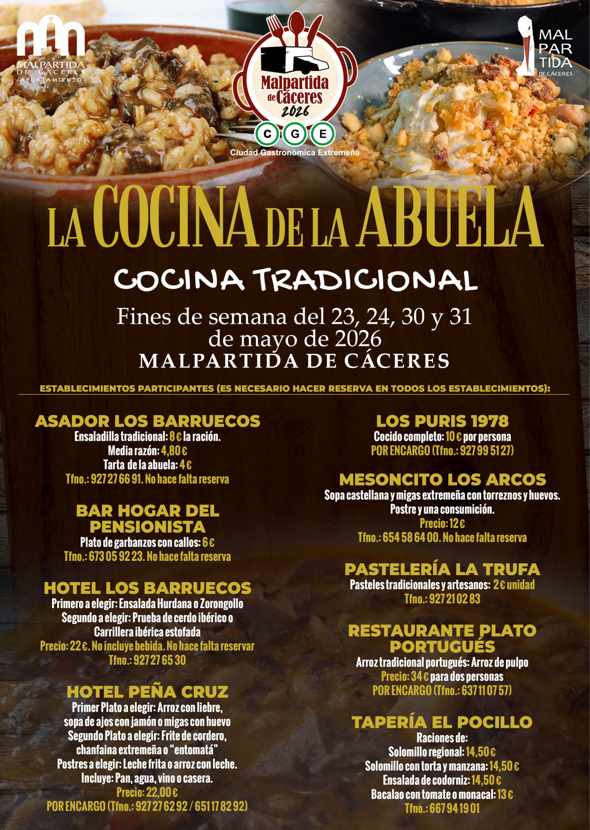 Menus cocina abuela