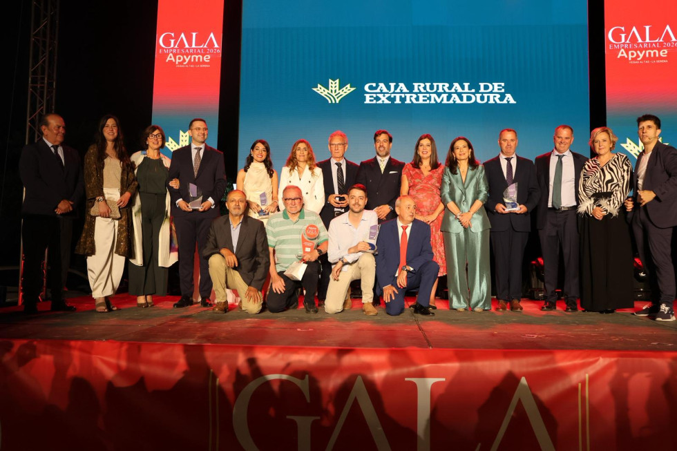 La Gala APYME 2026 reconoce la labor del tejido empresarial de Vegas Altas-La Serena