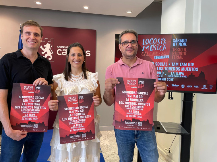 El festival “Locos por la Música” traerá a Cáceres leyendas de la música española de los 80 y 90