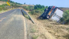Cortada la EX-108 entre Navalmoral y Portugal por el rescate de un camión accidentado