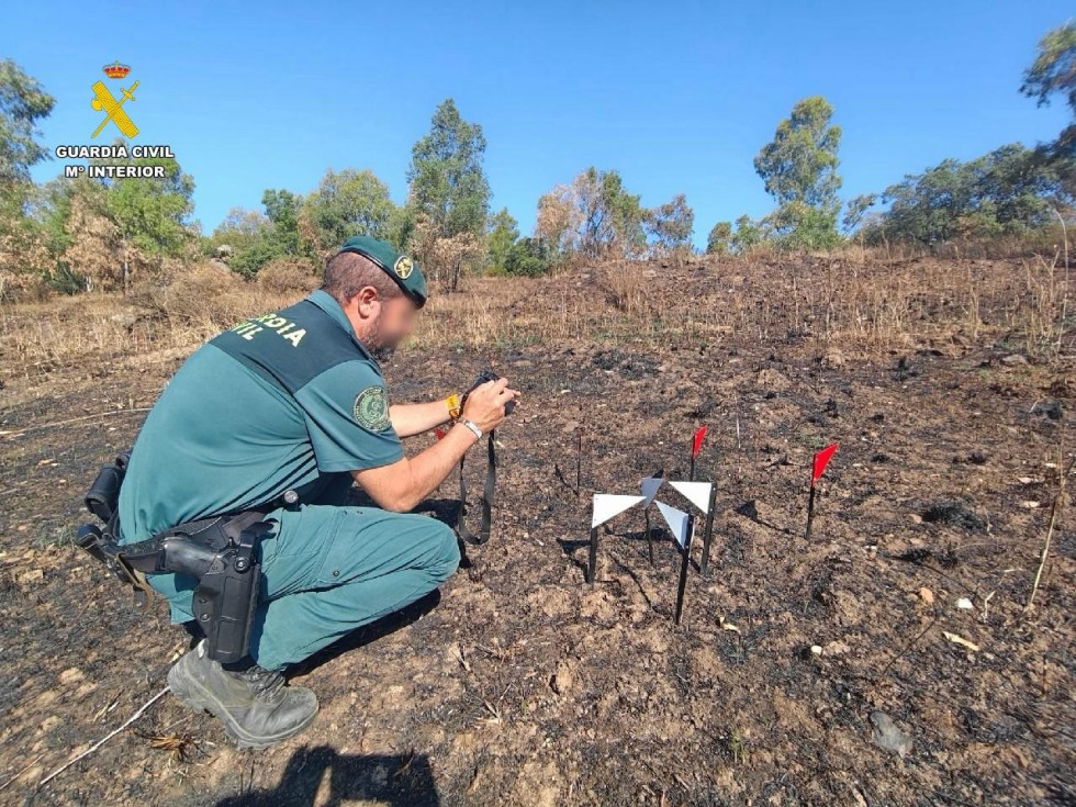 Identificadas cuatro personas en la investigación de varios incendios en Gata y Cáceres