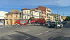 Una máquina perfora una tubería de gas en Moraleja y provoca el corte de la Avenida de Extremadura