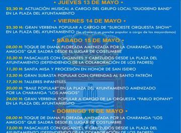 Baños de Montemayor celebrará las tradicionales fiestas de San Isidro del 13 al 16 de mayo