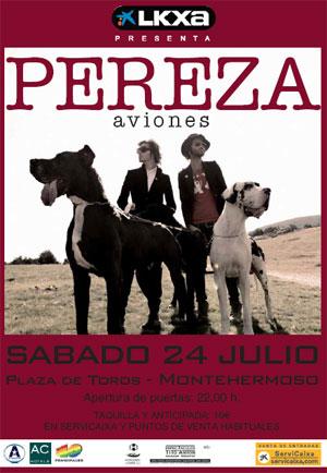 Pereza dará su único concierto en Extremadura, en la gira Aviones, en Montehermoso