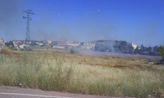 Vecinos de La Cañada en Cáceres protestan por tres incendios seguidos cerca de las viviendas