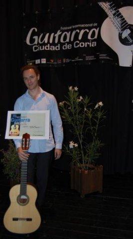 El francés Damien Lancelle se hace con el primer premio del concurso del Festival de Guitarra Clásica de Coria