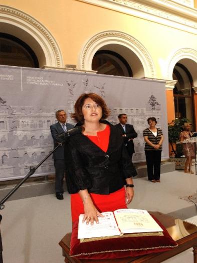 La nueva presidenta de la Confederación Hidrográfica del Tajo, Mercedes Gómez, toma posesión de su cargo