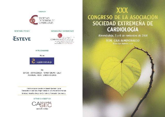 La Sociedad Extremeña de Cardiología organiza su XXX congreso los días 5 y 6 de noviembre en Almendralejo