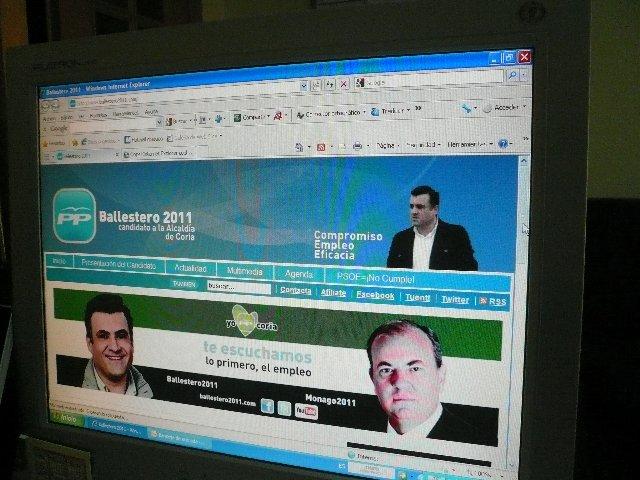 El PP de Coria presenta su web www.ballestero2011.com para recoger propuestas de los ciudadanos