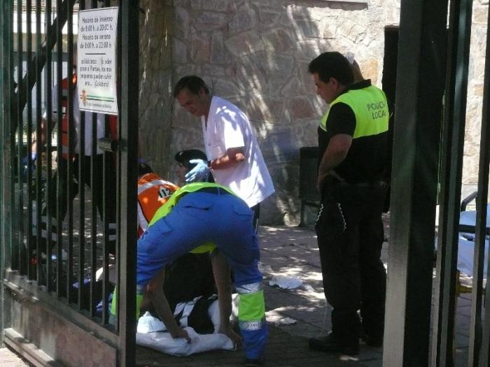 Un vecino de La Moheda sufre un mareo en el parque Alfanhuí de Moraleja y es derivado al hospital de Coria