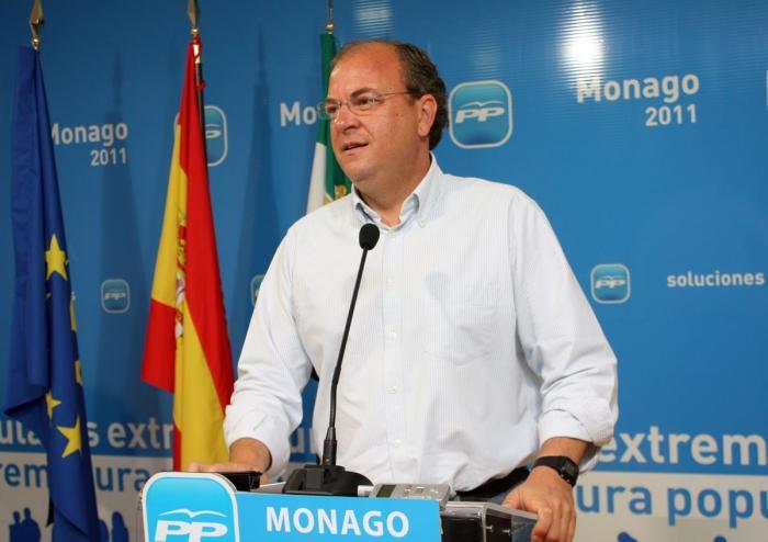 José Antonio Monago se refiere al caso SGAE asegurando que «ahora se invierten las tornas»