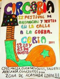 El II Festival de Animación y Teatro en la calle, Circoria, se celebrará del 19 al 21 de agosto en la Isla de Coria