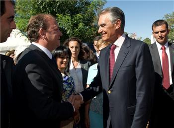 Monago transmite al presidente de Portugal la importancia que tiene para ambos países el Eje 16