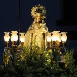 Centenares de devotos acompañan a la patrona de Valencia de Alcántara en su traslado al santuario